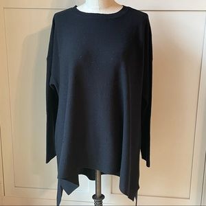 Eileen Fisher 100% Merino Wool Sweater -Black - L